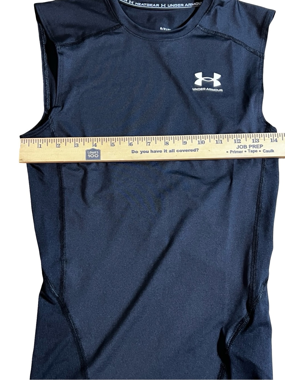 Under Armour HeatGear Compression Sleeveless‎ Shirt Black Men’s Small tank top - Picture 4 of 12